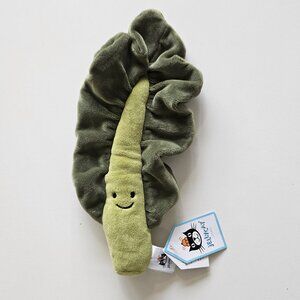 NWT Jellycat Amuseables Vivacious Vegetable Kale Leaf Plush Retired - Small 9"